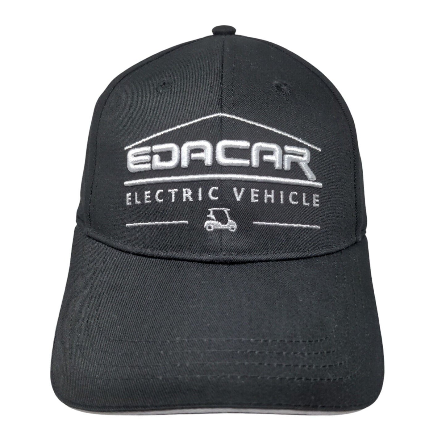 Edacar Electric Vehicle Slideback Hat Black One Size Embroidered 6 Panel