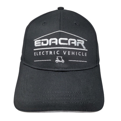 Edacar Electric Vehicle Slideback Hat Black One Size Embroidered 6 Panel