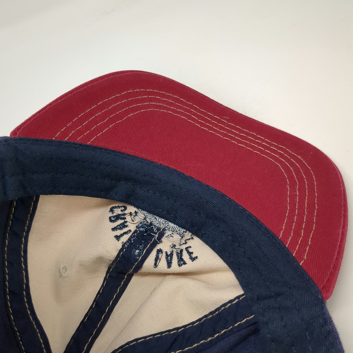 Ace USA Baseball Cap Blue Beige Red One Size Crater Lake National Park Strap Hat