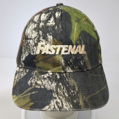 Fastenal Baseball Cap Green Camo One Size Embroidered Logo Strapback Hat