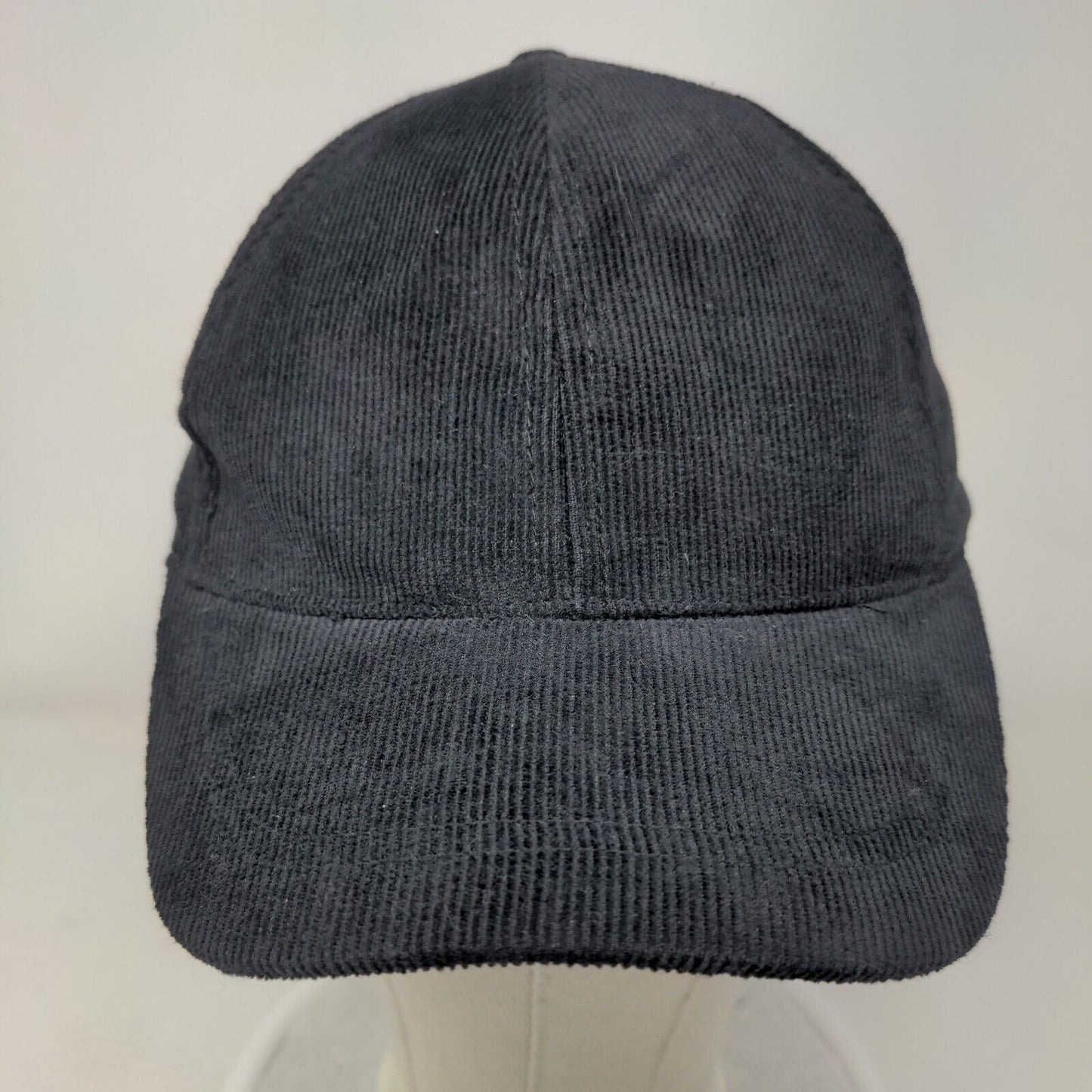 Gertex Strapback Hat Black Size 4-6x Adjustable Vented Holes 6 Panel Blank
