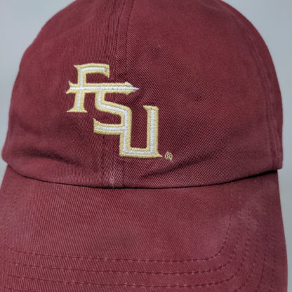 FSU Florida State University Slideback Hat Red OSFA Embroidered Logo Nike Team