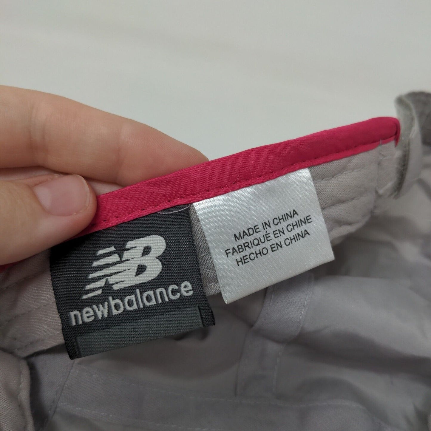 New Balance Strapback Hat Gray One Size Adjustable Lightweight Polyester