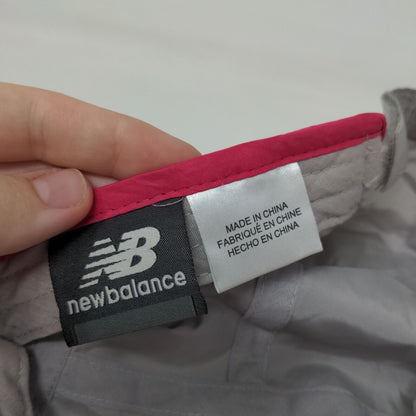 New Balance Strapback Hat Gray One Size Adjustable Lightweight Polyester