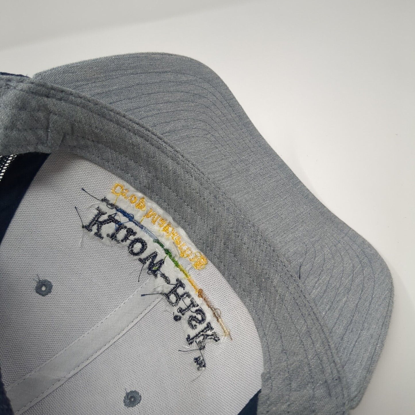 Know-Risk Crop Marketing Snapback Trucker Hat Gray OS Adjustable Mesh Richardson