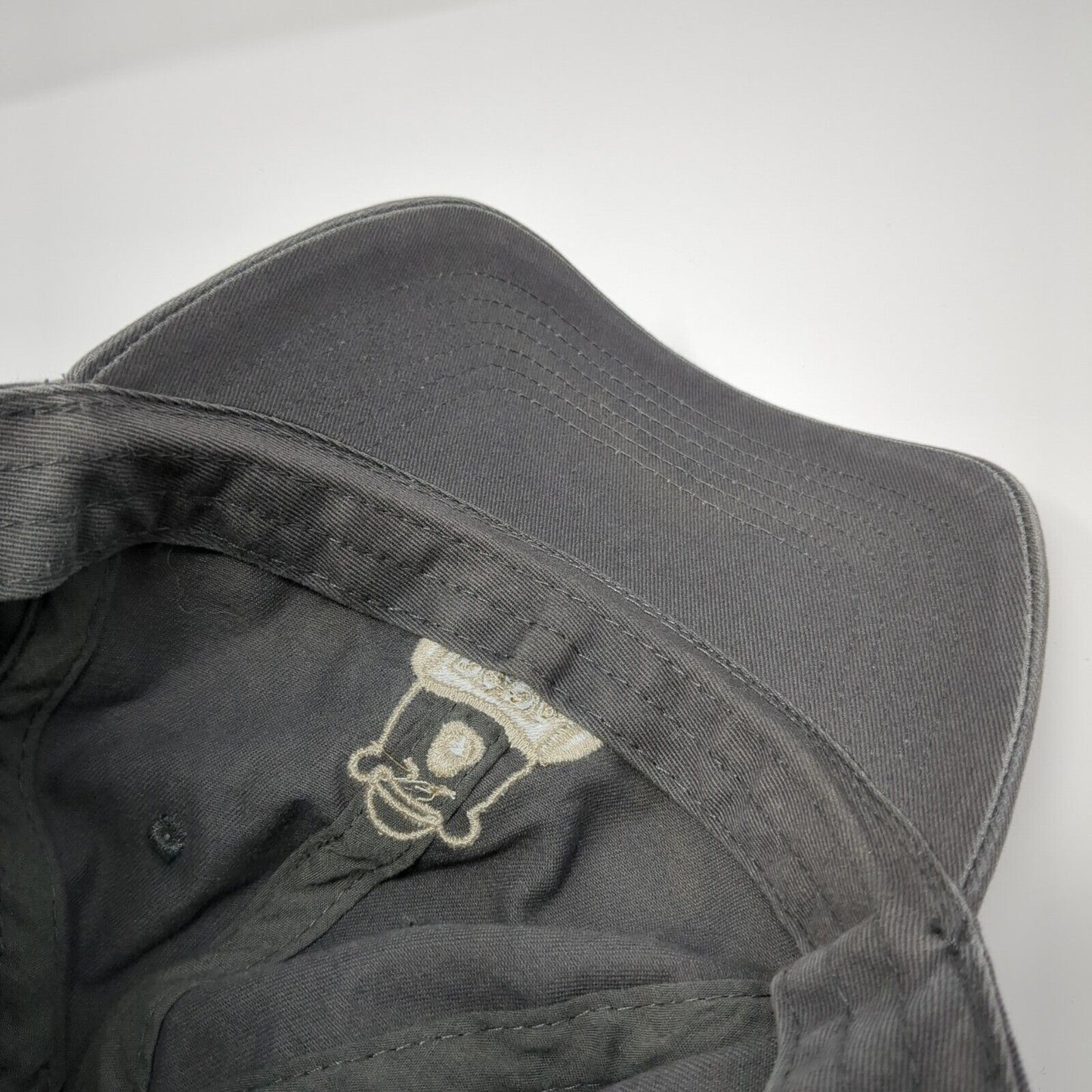Papa Bear Slideback Hat Gray One Size Adjustable 6 Panel Life Is Good