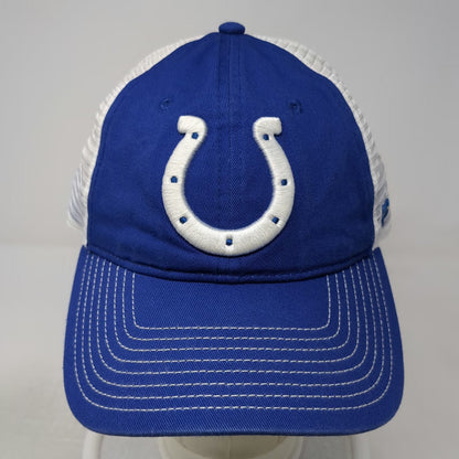 Indianapolis Colts NFL Fanatics Trucker Hat Blue White OSFM Mesh Snapback Logo