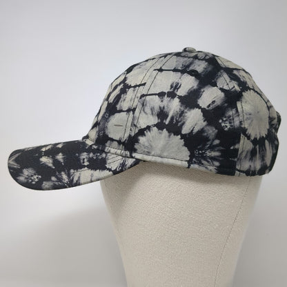 No Boundaries Baseball Cap Gray Black Tie-Dye One Size Recycled Slideback Hat