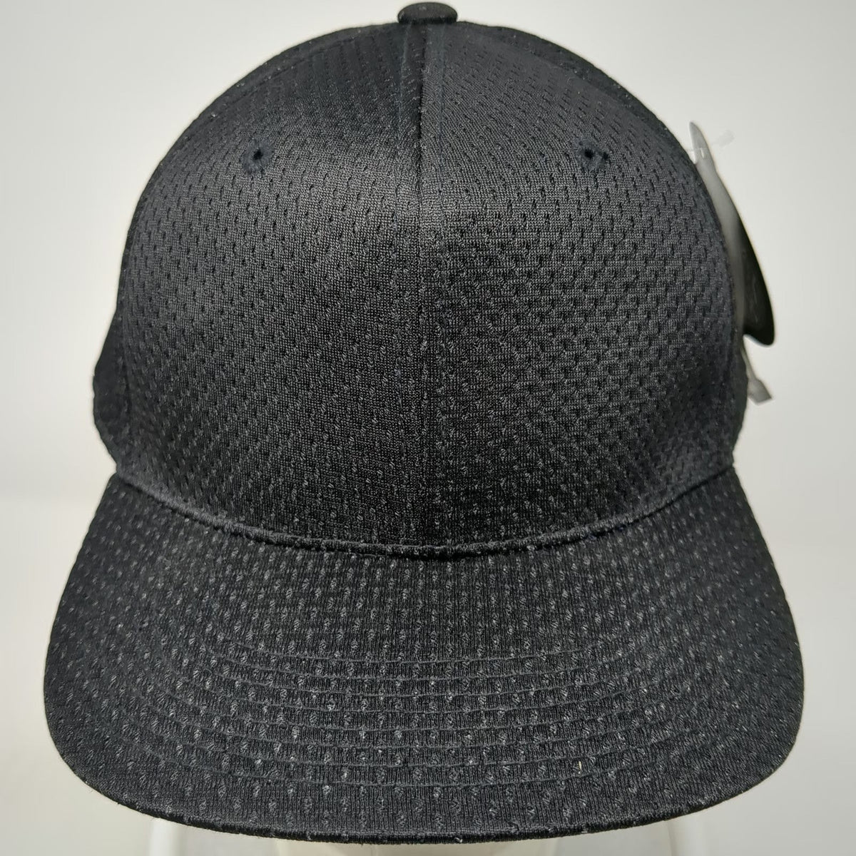 Honig's Baseball Cap Black 7 1/2 Perforated Mesh Fitted Breathable Referee Hat