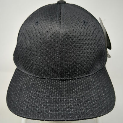 Honig's Baseball Cap Black 7 1/2 Perforated Mesh Fitted Breathable Referee Hat