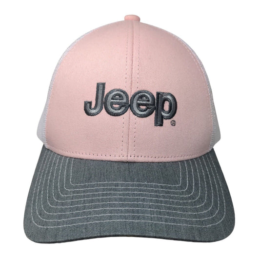 Jeep Snapback Trucker Hat Multicolor One Size Adjustable Embroidered Mesh Back