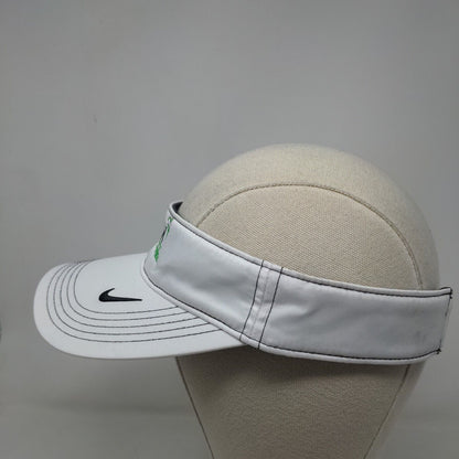 Nike Golf Men's Strapback Sun Visor Hat Cap White OSFM Pederson Seed Logo