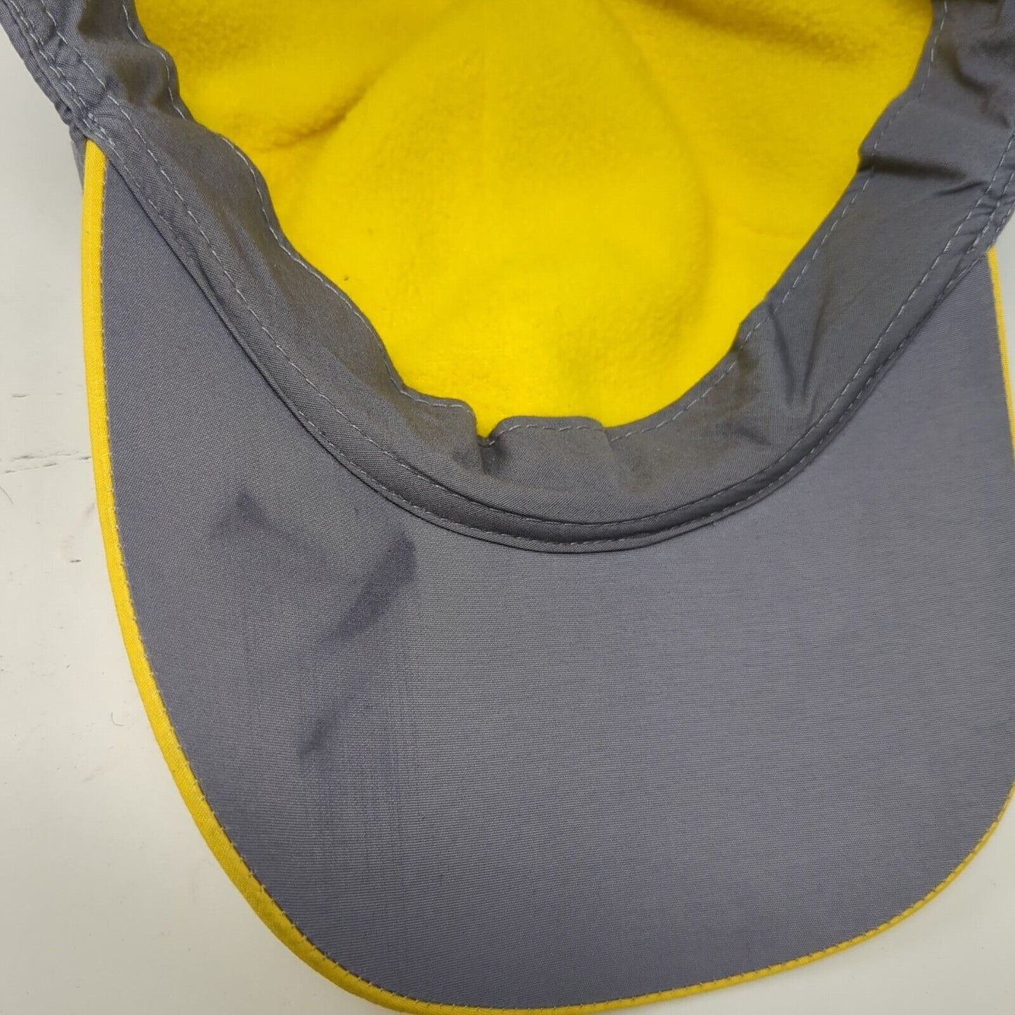 Old Navy Strapback Hat Gray Large Adjustable Embroidered Fleece Lined Nylon