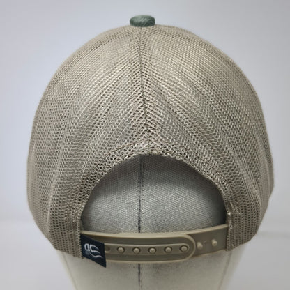 Outdoor Cap Trucker Hat Green Beige One Size Corduroy Mesh Rope Ranch Fuel
