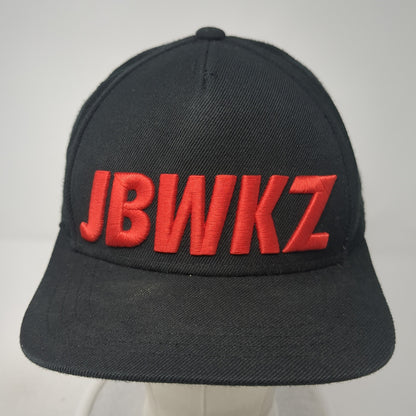 JBWKZ Snapback Hat Black One Size Adjustable Embroidered Flat Fitty