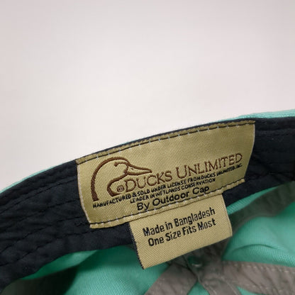 Ducks Unlimited Slideback Hat Blue One Size Adjustable Embroidered Outdoor Cap