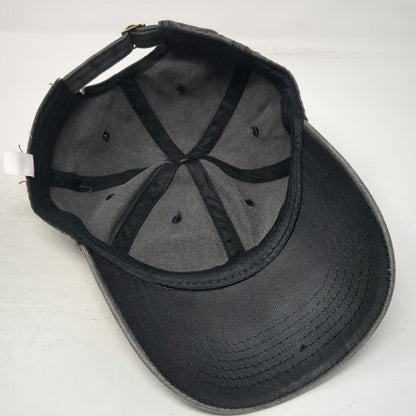 Lucky 7 Mania Jeans Baseball Cap Gray OSFM Washed Slideback MJ Logo Patch Hat