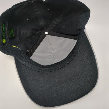 Campbell Tractor Co Strapback Hat Gray OS Adjustable Embroidered John Deere