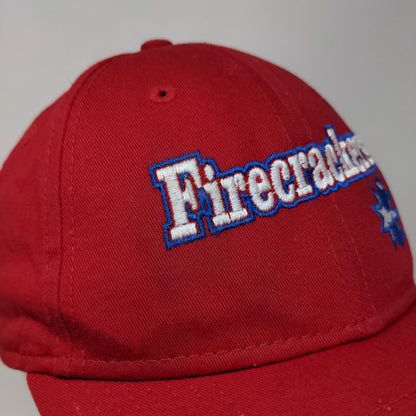 Firecrackers Strapback Hat Red OSFM Adjustable Embroidered Cotton New Era