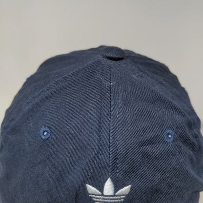 Adidas Men's Slideback Hat Blue Size OSFM Embroidered Spell Out Logo Cotton