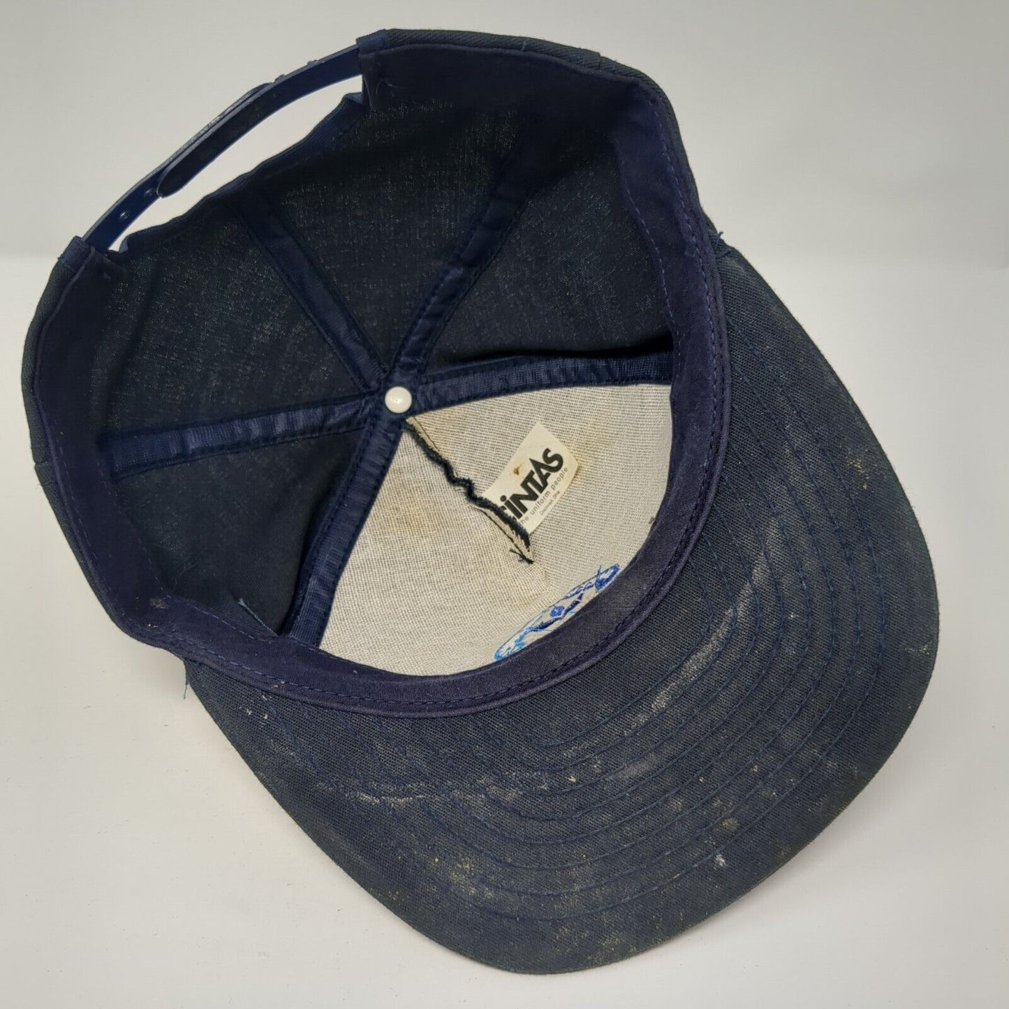 Albertsons Snapback Hat Blue One Size Adjustable Embroidered 6 Panel Cintas