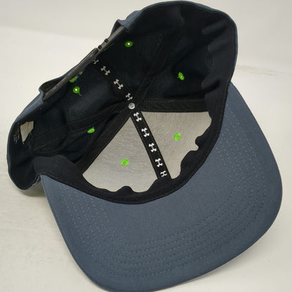 Under Armour All America Snapback Hat Gray One Size Neon Shield Patch Piping