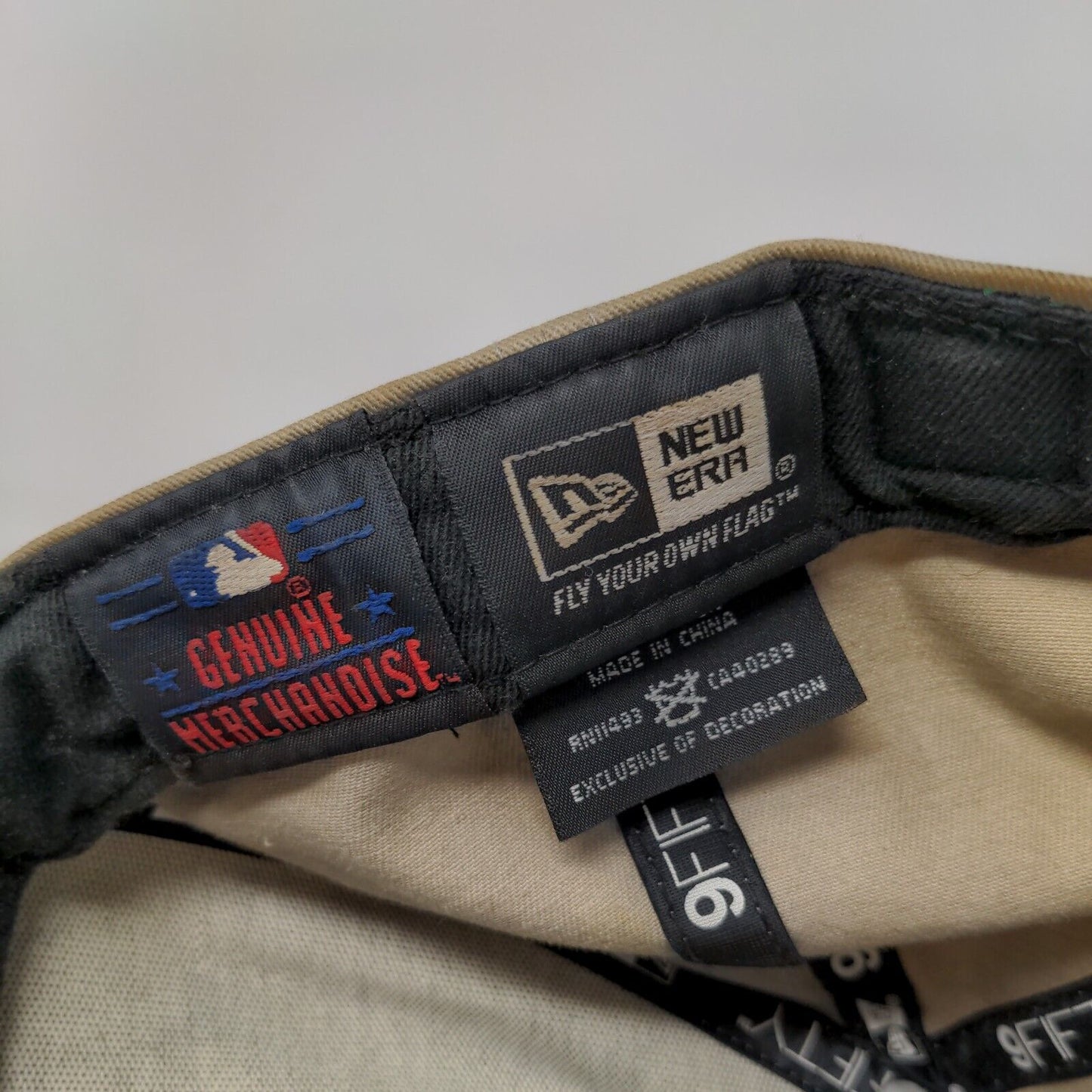 New Era MLB New York Yankees Snapback Hat Tan Size M-L Faded Distressed