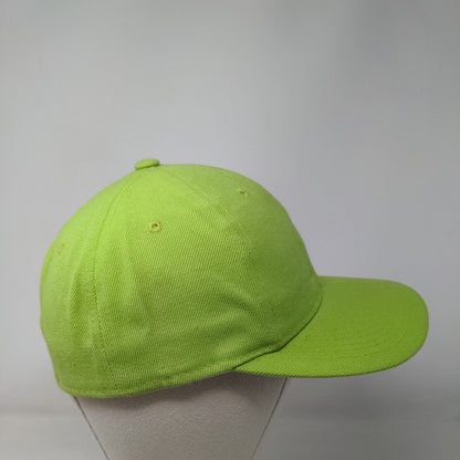 Unbranded Fitted Hat Green 7 1/8 Solid Vent Holes 6 Panel Blank