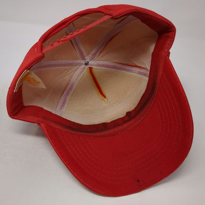 Red 5 Panel Hat One Size Golden Gate Bridge District Redeck Project Snapback CA