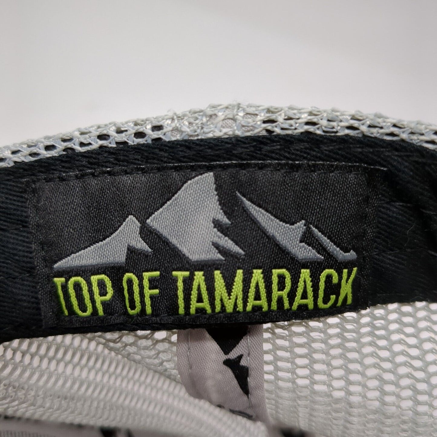 Top of Tamarack Snapback Trucker Hat Black OS Adjustable Embroidered Mesh Back