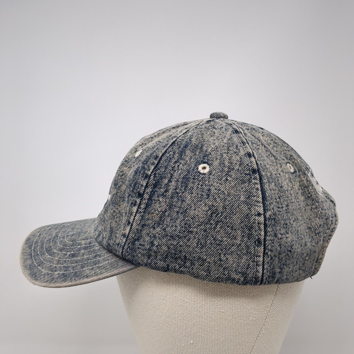 Bolle Slideback Hat Blue One Size Adjustable Embroidered Denim 6 Panel