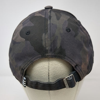 Adidas Baseball Cap Black Camo One Size Trefoil Logo Adjustable Plaque Hat
