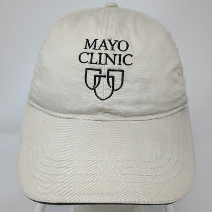 KC Caps Mayo Clinic Hat Beige One Size Baseball Cap Polyester Embroidered Logo