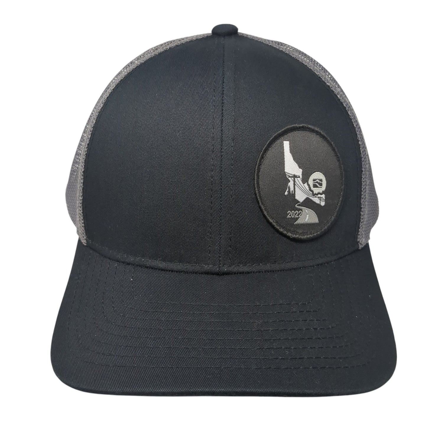 Idaho 2022 Patch Snapback Trucker Hat Black One Size Mesh Back Colorblock