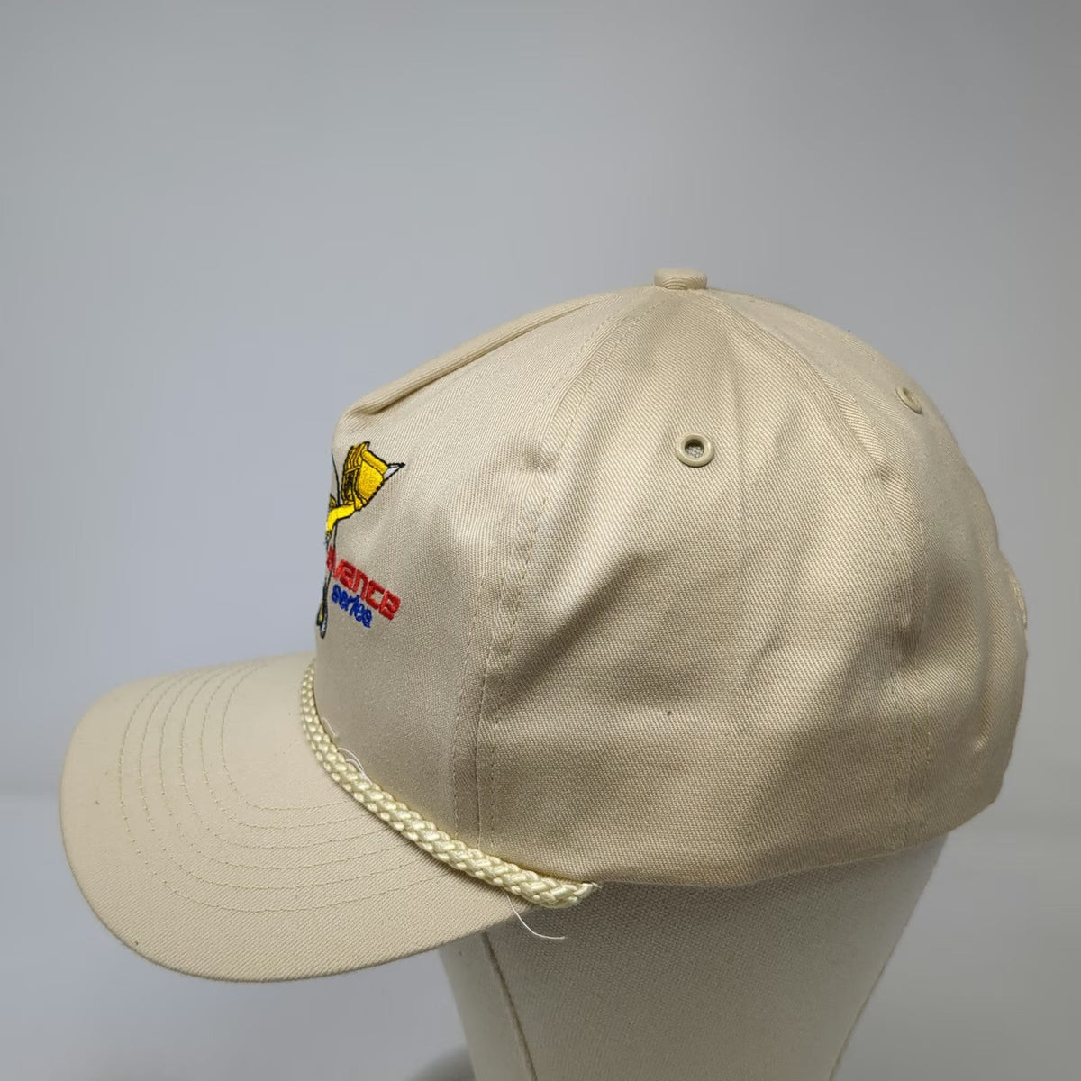 Komatsu Avance Series 5 Panel Beige One Size Rope Brim Loader Construction Hat