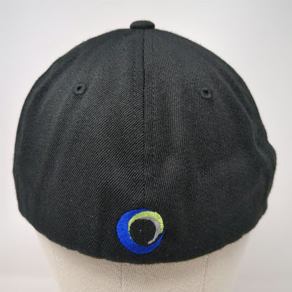 Flexfit Yupoong Baseball Cap Black M US Ecology Safety 360 Logo Embroidered hat