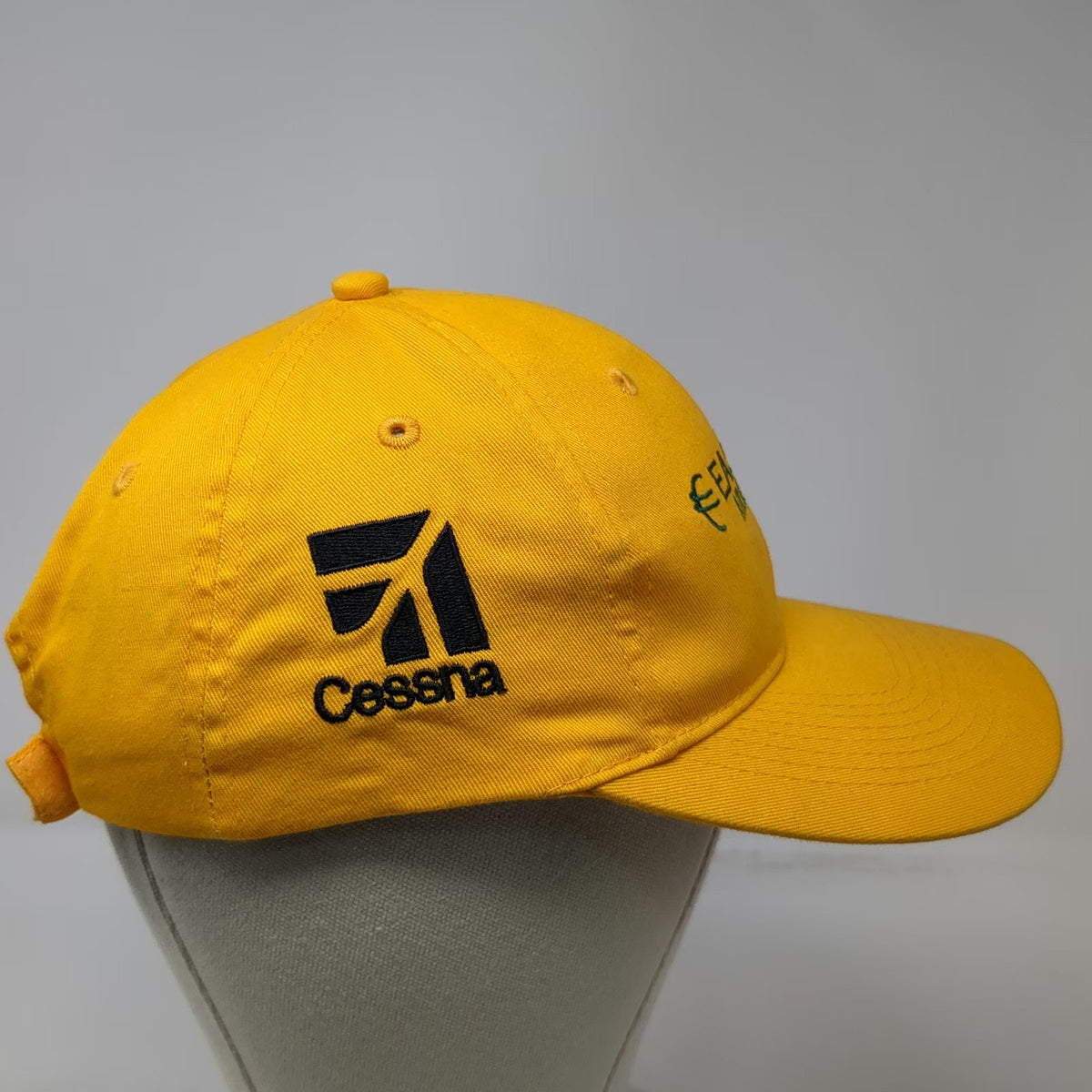 Port & Company Baseball Cap Yellow One Size Cessna Eastwest Aircraft Sales Hat