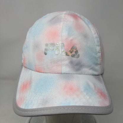 FILA Strapback Hat Multicolor One Size Adjustable Tie Dye Breathable 5 Panel