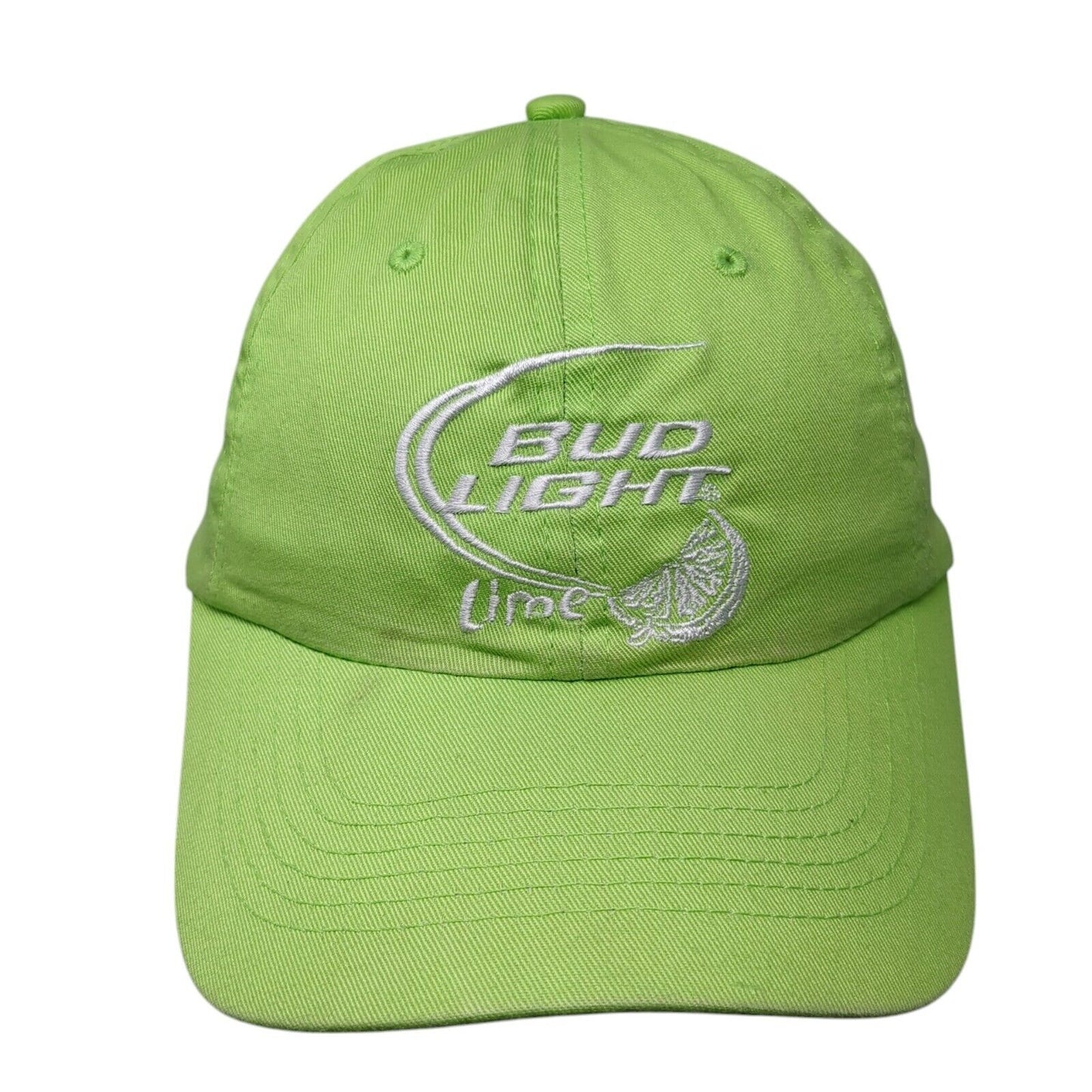 Bud Light Lime Strapback Hat Green One Size Adjustable Embroidered