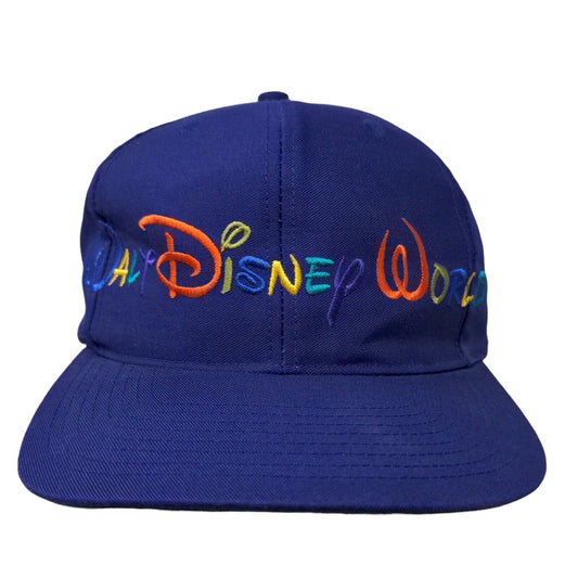 Goofy Hat Co Men's Snapback Hat Purple OSFM Walt Disney World Logo Vintage