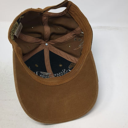 Dri Duck Brown Baseball Cap One Size Stacy Construction Dog Wildlife Series Hat