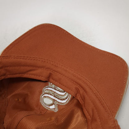 Triangle Sport Baseball Cap Brown One Size Faux Suede Steamboat Colorado hat