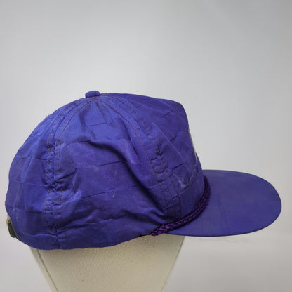 Imperial Trucker Purple Hat Oregon Golf Club Rope Slideback Checkered Vintage