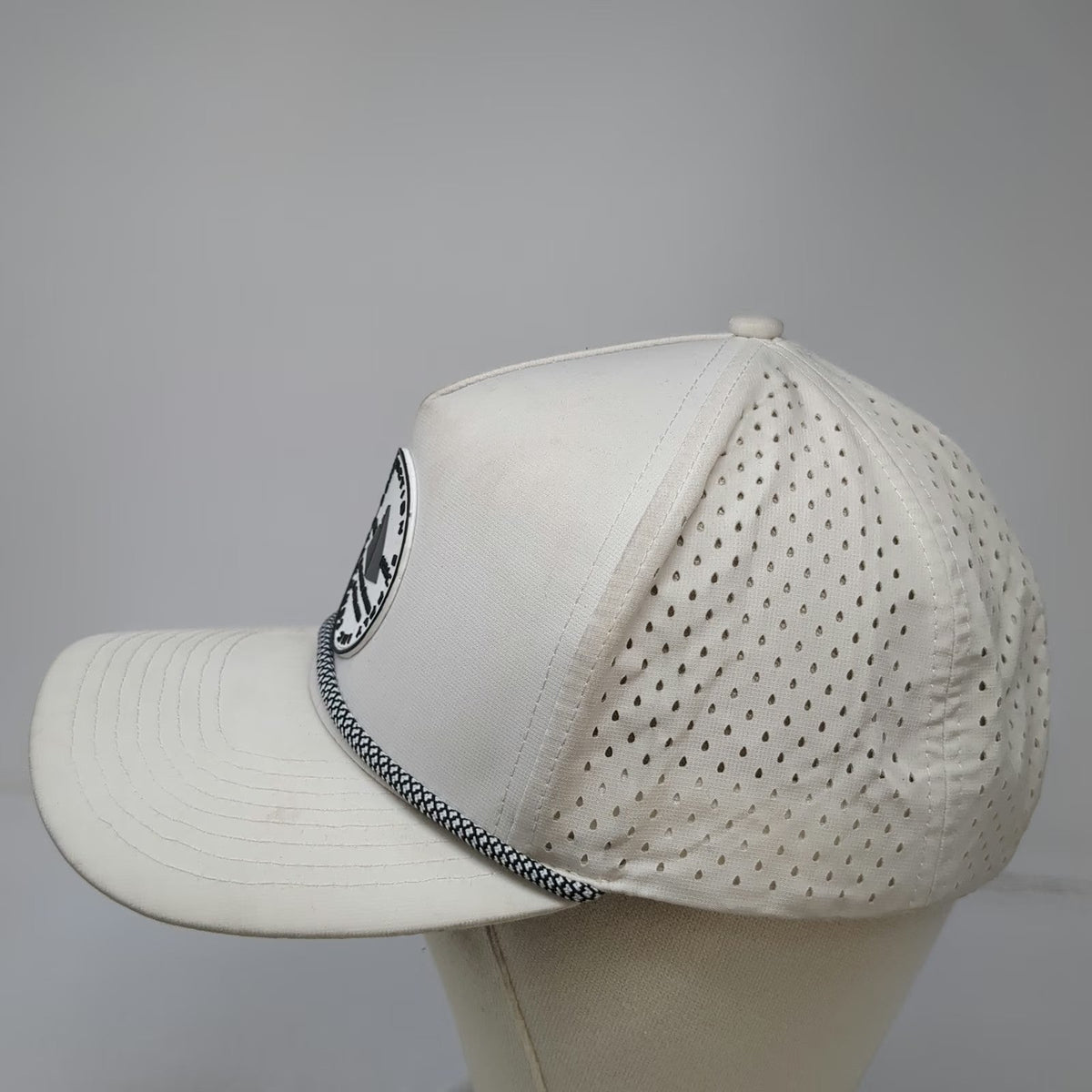 Blackhawk Trucker Hat White One Size Concrete Supply Inc Construction Snapback