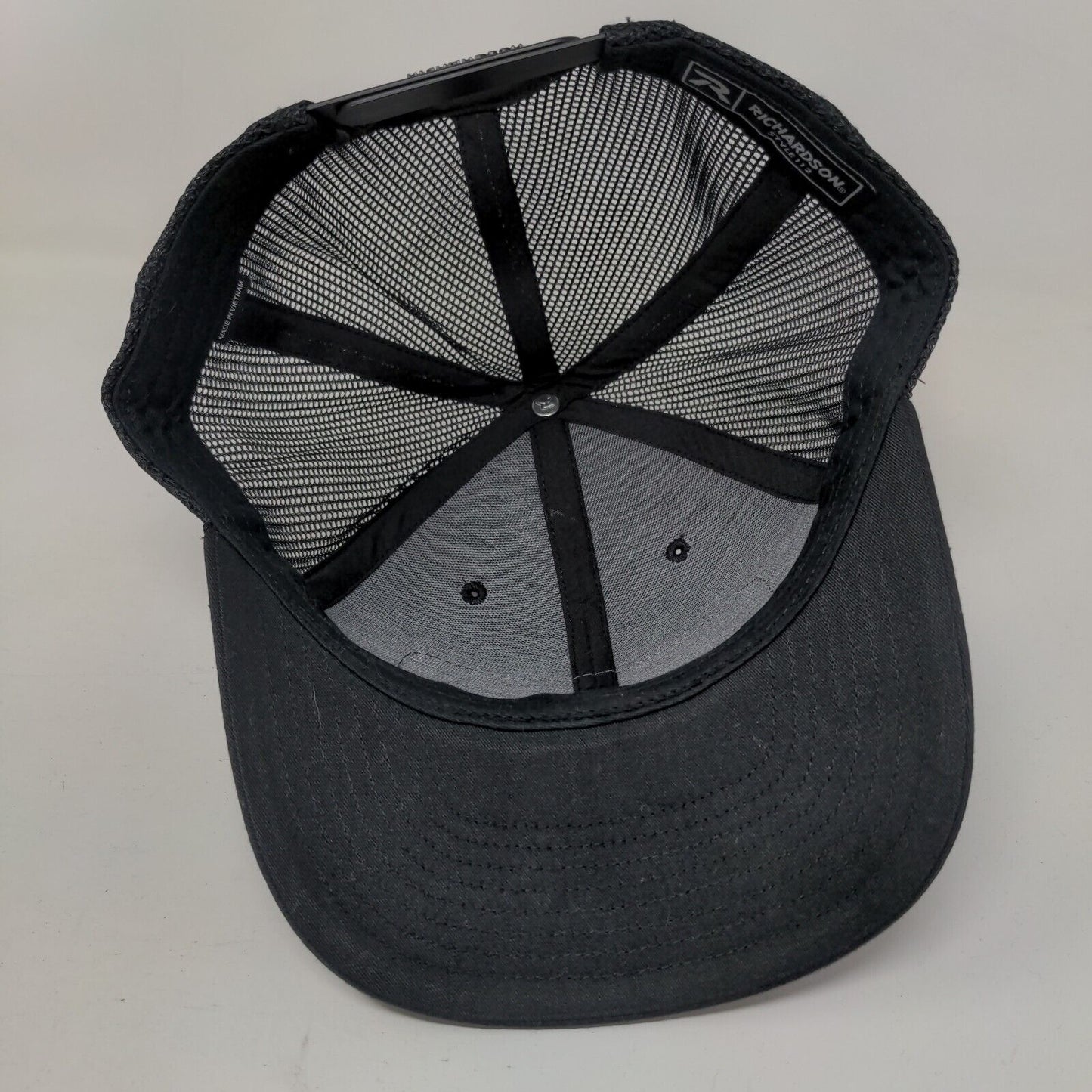 VisionTek Patch Snapback Mesh Back Trucker Hat Black Adjustable