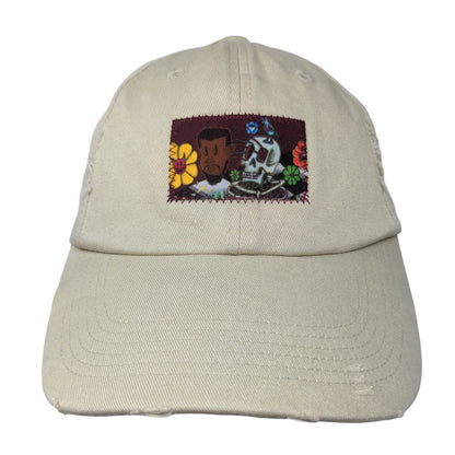 Blvk Savage Skull Patch Slideback Hat Tan One Size Adjustable District