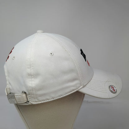 IZOD Golf Hat White One Size Baseball Cap Slideback Magnetic Ball Marker Logo