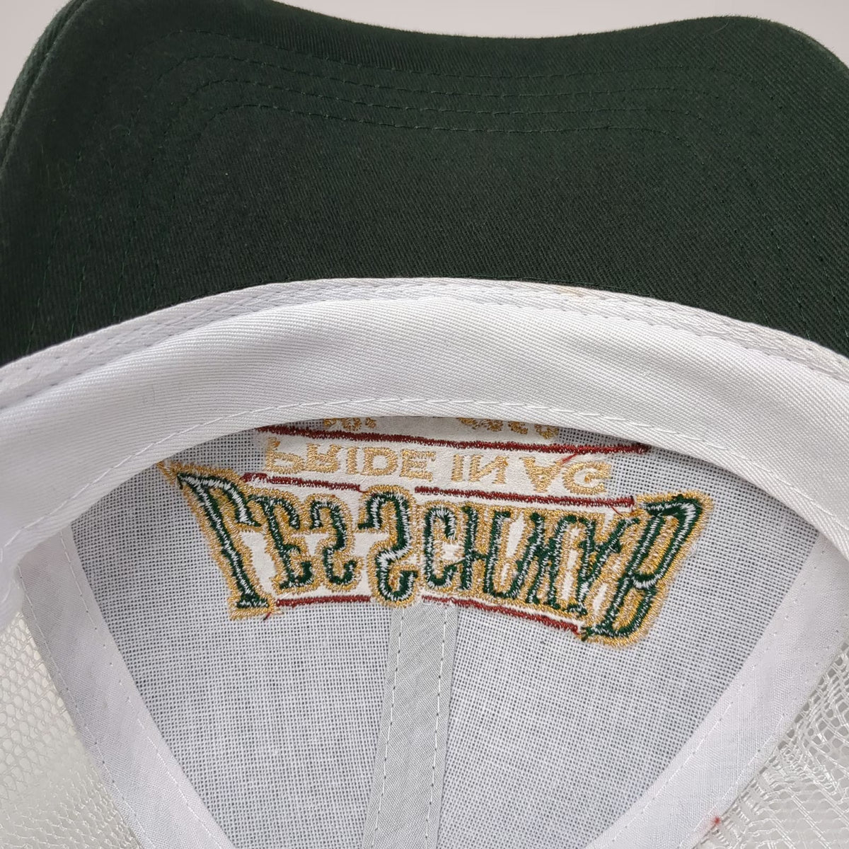 GO USA Baseball Cap Green One Size Les Schwab Pride In Ag Mesh Strapback Hat