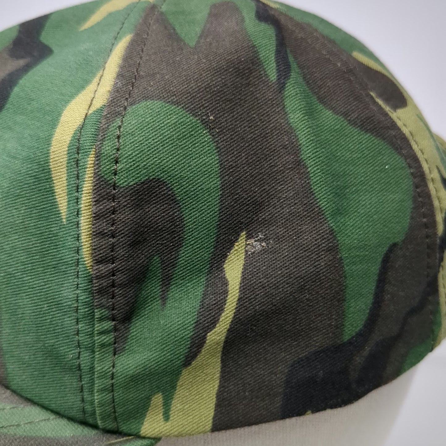 RC Trucker Green OS Ranger Camo Hat Snapback Made in USA Army Military Vintage