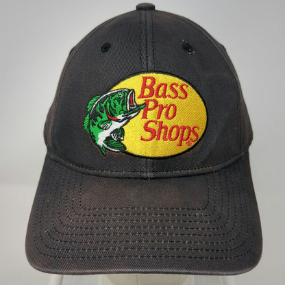 Bass Pro Shops Snapback Black One Size Embroidered Logo Adjustable Fishing Hat